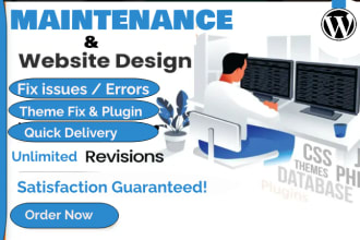 maintain website or fix wordpress website errors, issues and problems
