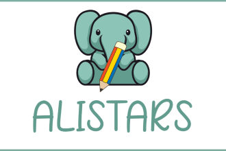 be make childcare, daycare, kids and education creative logo