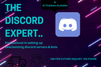 setup a professional discord server for gaming or nft community