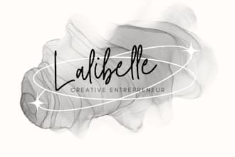 do feminine beauty makeup watercolor and signature logo beauty spa