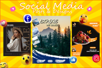 create mind blowing social media posts, adds or banners