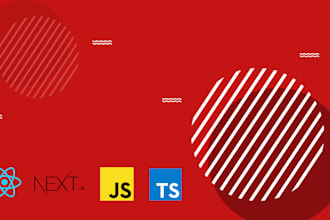 create stunning website using react or next js