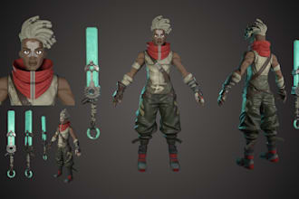 make 3d characters for games or animation