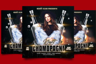 do eye catching night club, dj party, event, concert flyer