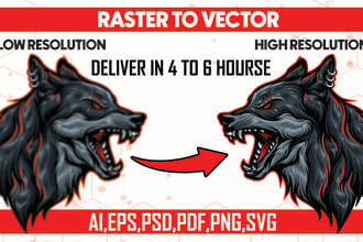 redraw, remake, vector tracing, recreat and anything to vector tracing