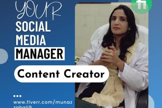 be your social media manager and content creator