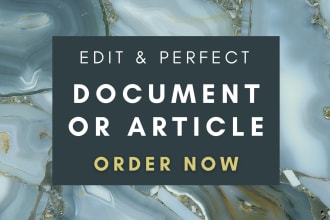 proofread and copy edit within 24 hours
