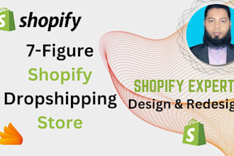 build shopify dropshipping store, responsive shopify website