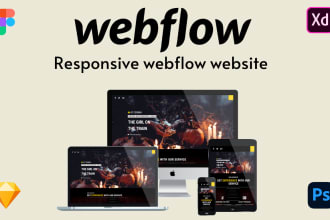 create, update and fix webflow website design
