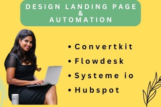 design automation, landing page on convertri, shopify