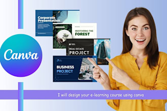 create e learning course for you in canva