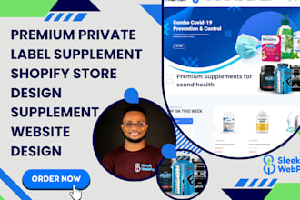 build private label supplement website wellness shopify vitamins nutrition store