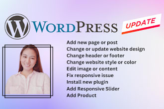update and edit wordpress
