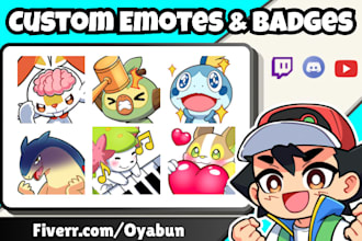 create pokemon twitch emotes, discord emoji and sub badges
