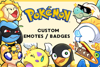 create pokemon twitch emotes, discord emoji and sub badges
