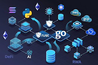 develop high performance ai blockchain backend with rust go python