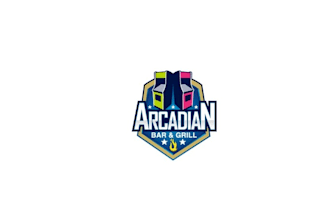 design a beautiful arcade bar grill  logo