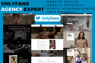 design onlyfans agency website, onlyfans modeling website, management website