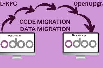 do odoo database migration, code and data