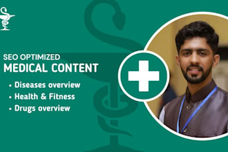 write SEO medical content, health blogs, and fitness articles