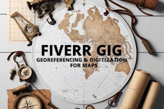 can georeference and digitize a raster image on gis