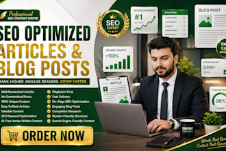 do SEO article writing, blog post writing or content writing