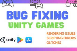 fix unity game errors and bugs