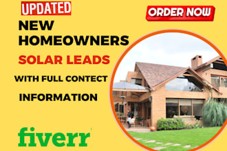 do updated new homeowers list solar leads tax delinquent distressed skip trace