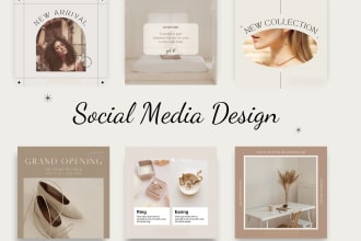 design social media posts, facebook ads, instagram posts, and story
