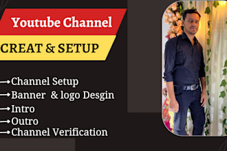 create and setup professional youtube channel