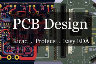 design pcb in eaglecad, kicad or any pcb design software