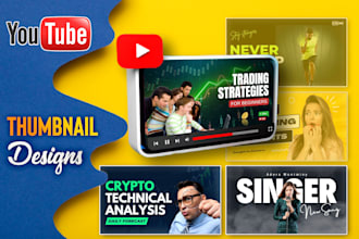 design clickable view boosting eye catchy youtube thumbnails
