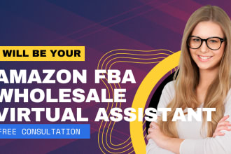 be your amazon wholesale fba virtual assistant,  fba VA USA