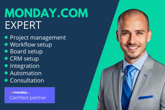 setup custom monday CRM project management and workflow solutions