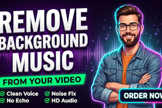 remove background music from your video
