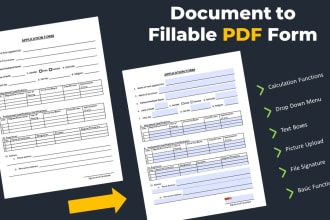 create or program a fillable PDF form