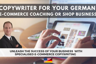 be the perfect copywriter for your german ecommerce coaching or shop business