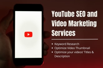 be your youtube SEO expert to rank your channel and videos