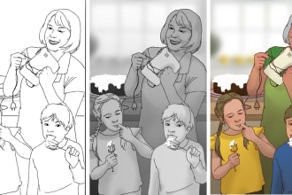 draw black and white storyboard for your film or video