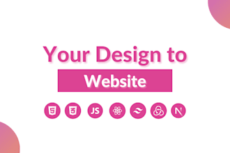 develop react js and next js website