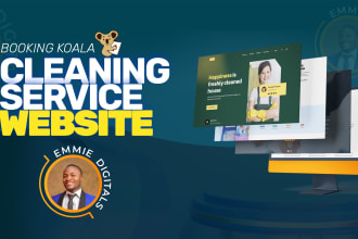 design cleaning service website, pricing parameter  with booking koala, launch27