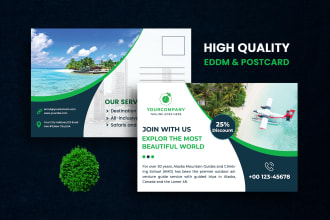 design an advertising eddm postcard direct mailer for your business