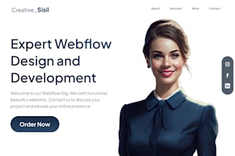 design and develop SEO optimized webflow website