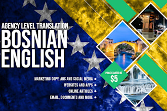 translate english to bosnian and vice versa