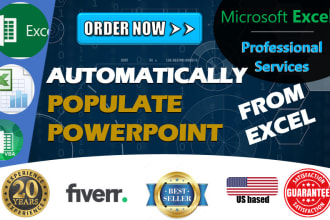 automatically populate power point template from excel