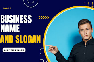 create unique business names and slogan with domain check