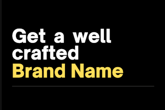 develop a professional, strategic brand name for your company