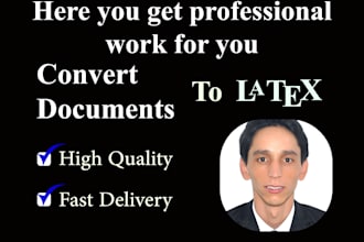convert any document into professional latex code
