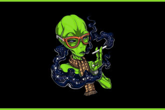 be make a premium quality cannabis, weed, hemp, brand logo