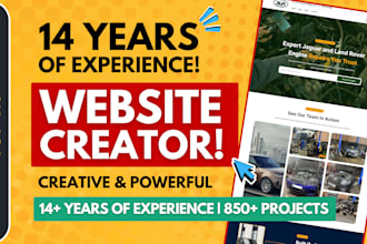 professional website creator and website maker and designer